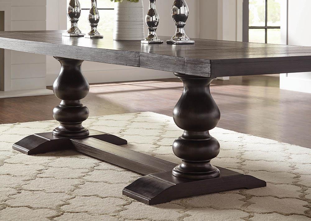 Phelps Rectangular Dining Table Antique Noir - Dining Table - Half Price Furniture