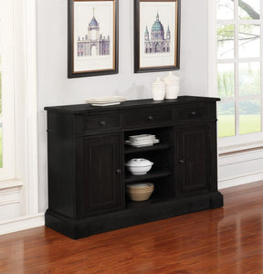 Phelps 2-door Rectangular Server Antique Noir - Half Price Furniture