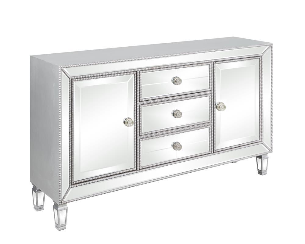 Leticia 3-drawer Accent Cabinet Silver - Accent Cabinet - Half Price Furniture