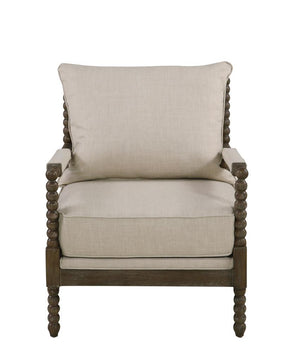Blanchett Cushion Back Accent Chair Beige and Natural - Half Price Furniture