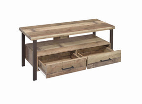 Ruston 48" 2-drawer TV Console Weathered Pine - Half Price Furniture