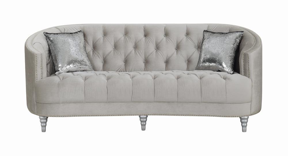 Avonlea Sloped Arm Tufted Sofa Grey - Half Price Furniture