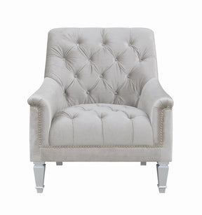 Avonlea Sloped Arm Tufted Chair Grey - Half Price Furniture