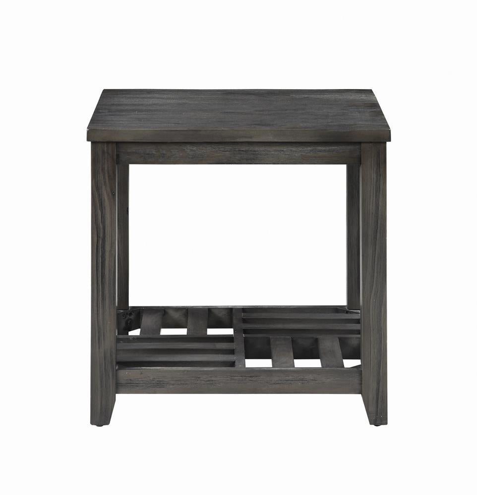 Cliffview 1-shelf Rectangular End Table Grey - Half Price Furniture