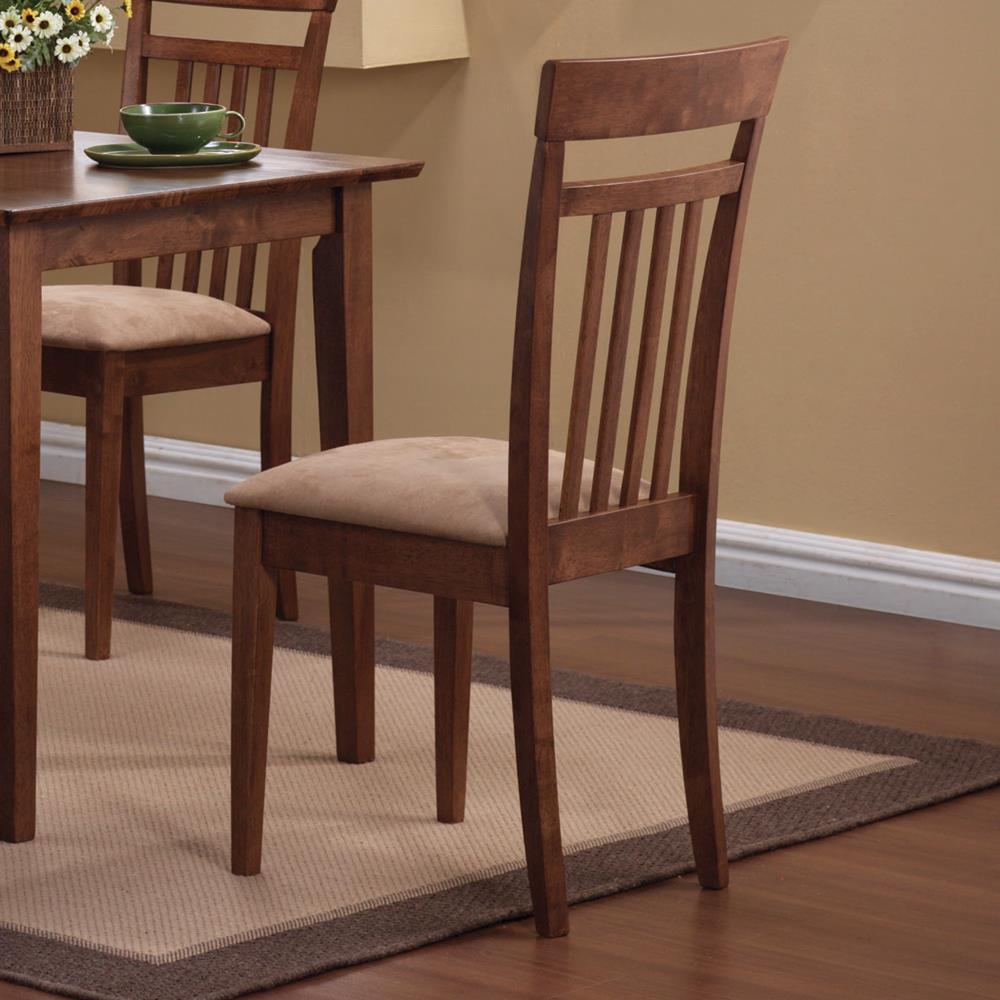 Robles 5-piece Dining Set Chestnut and Tan - Half Price Furniture