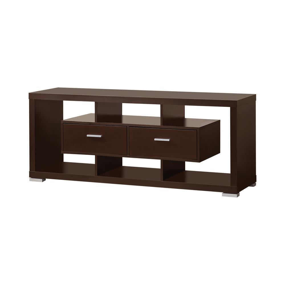 Casey 2-drawer Rectangular TV Console Cappuccino - Half Price Furniture