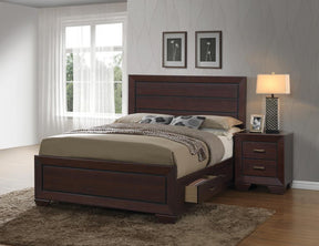 Kauffman Queen Panel Bed Dark Cocoa - Half Price Furniture