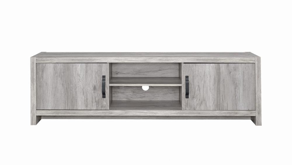 Burke 2-door TV Console Grey Driftwood - Half Price Furniture