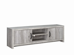 Burke 2-door TV Console Grey Driftwood - Half Price Furniture