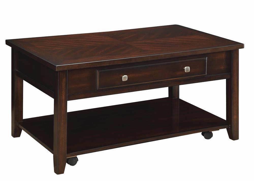 Baylor Lift Top Coffee Table with Hidden Storage Walnut - Half Price Furniture