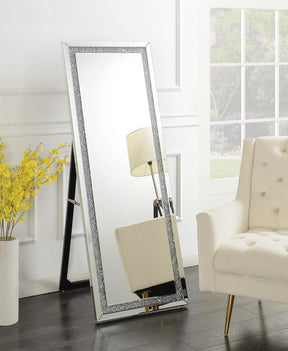 Giddish Cheval Floor Mirror Silver - Half Price Furniture