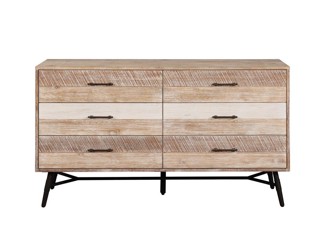 Marlow 6-drawer Dresser Rough Sawn Multi - Half Price Furniture