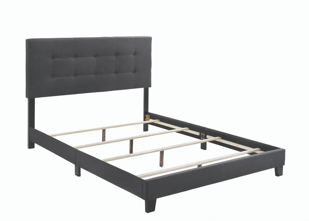 Mapes Tufted Upholstered Queen Bed Charcoal - Half Price Furniture