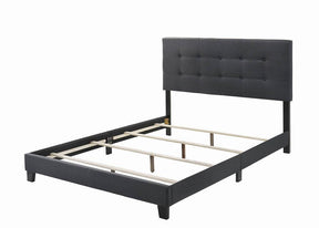 Mapes Tufted Upholstered Eastern King Bed Charcoal - Half Price Furniture