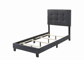 Mapes Tufted Upholstered Twin Bed Charcoal - Half Price Furniture