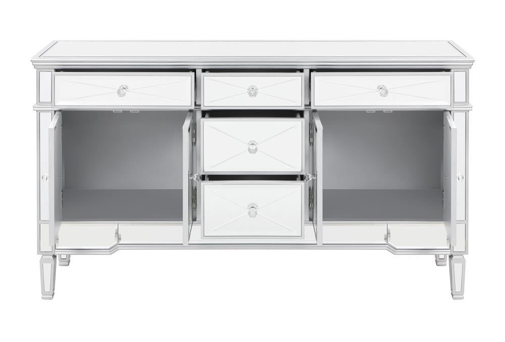 Duchess 5-drawer Accent Cabinet Silver - Half Price Furniture