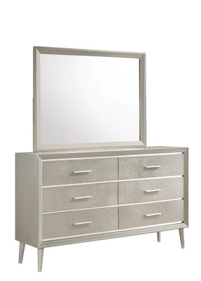 Ramon 6-drawer Dresser Metallic Sterling - Half Price Furniture