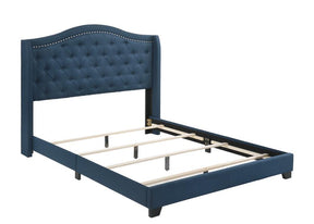 Sonoma Camel Back Queen Bed Blue - Half Price Furniture