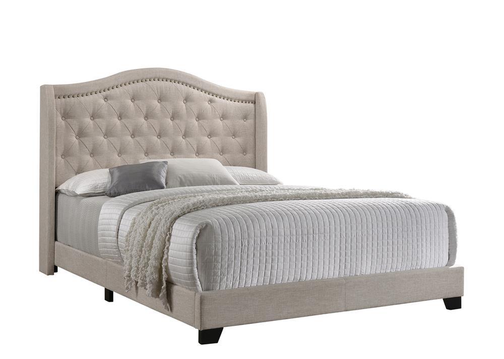 Sonoma Camel Back Full Bed Beige - Half Price Furniture