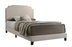 Tamarac Upholstered Nailhead Full Bed Beige - Half Price Furniture