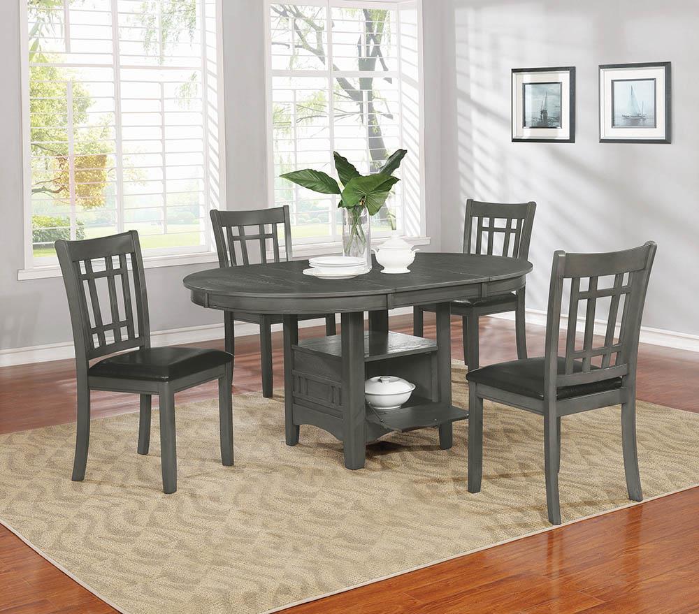 Lavon Dining Table with Storage Medium Grey - Half Price Furniture