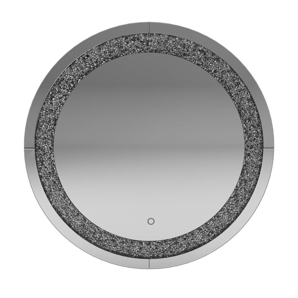 Landar Round Wall Mirror Silver - Half Price Furniture