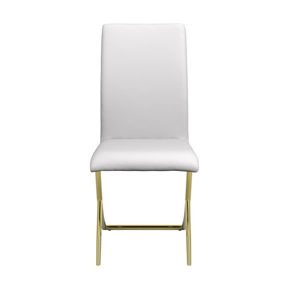 Carmelia Upholstered Side Chairs White (Set of 4) - Half Price Furniture