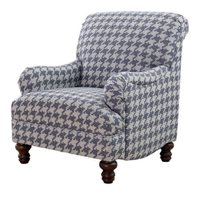 Glenn Recessed Arms Accent Chair Blue - Half Price Furniture