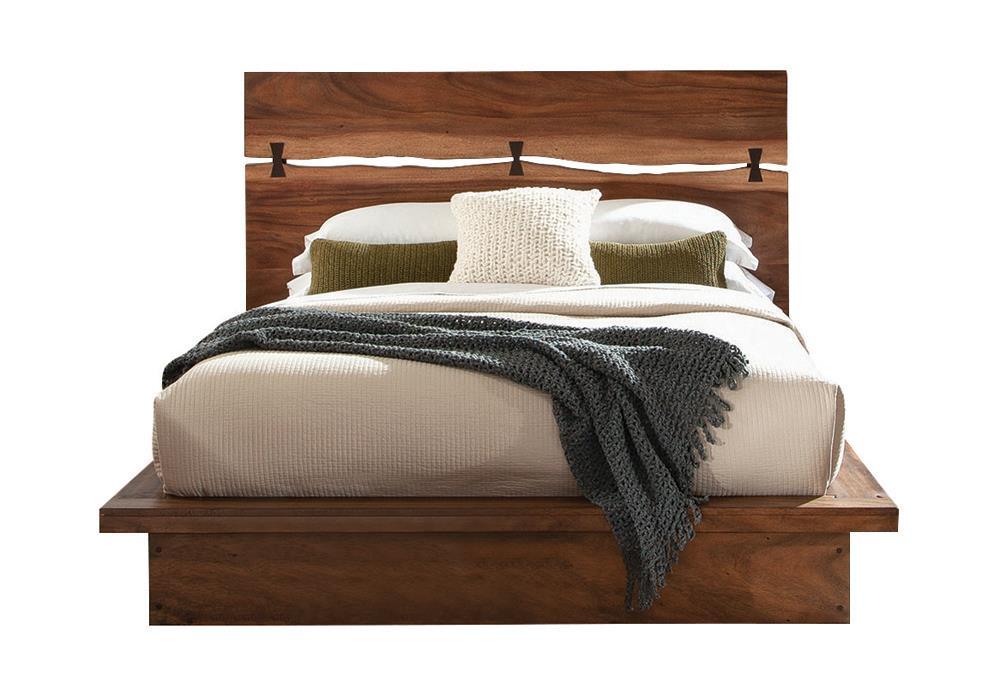 Winslow California King Bed Smokey Walnut and Coffee Bean - Half Price Furniture