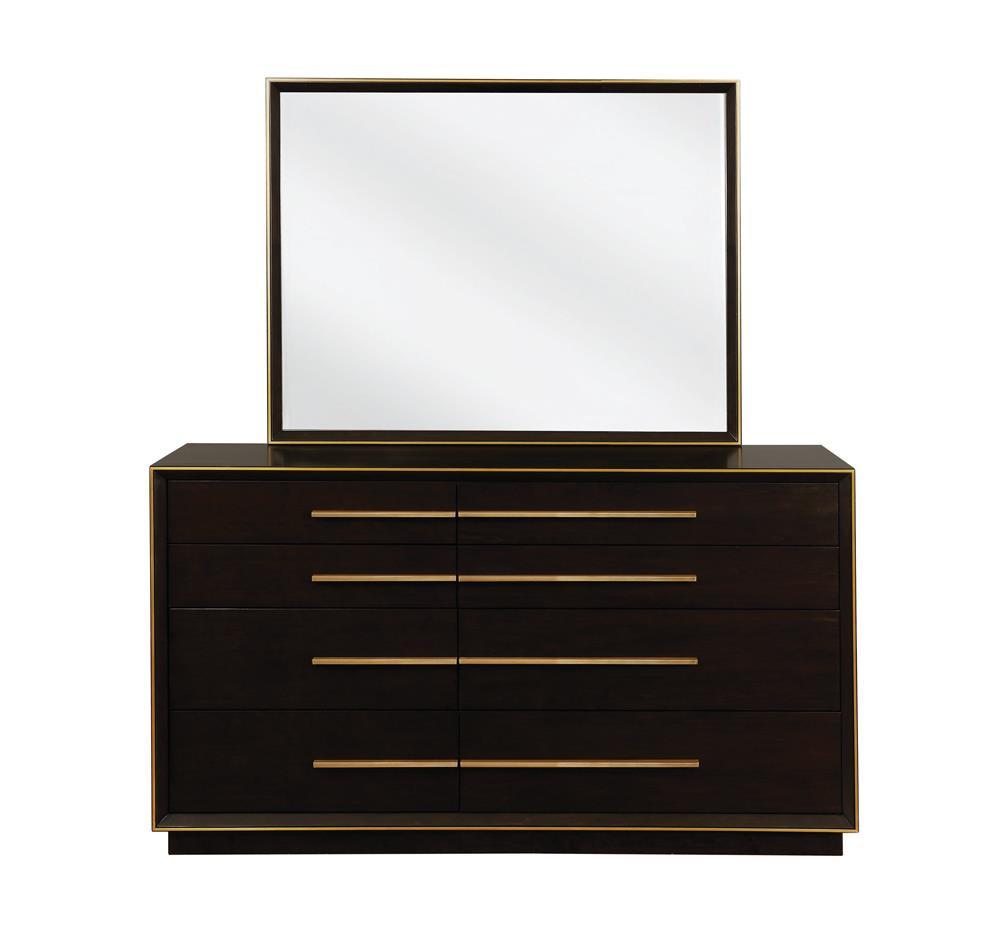 Durango Dresser Mirror Smoked Peppercorn - Half Price Furniture