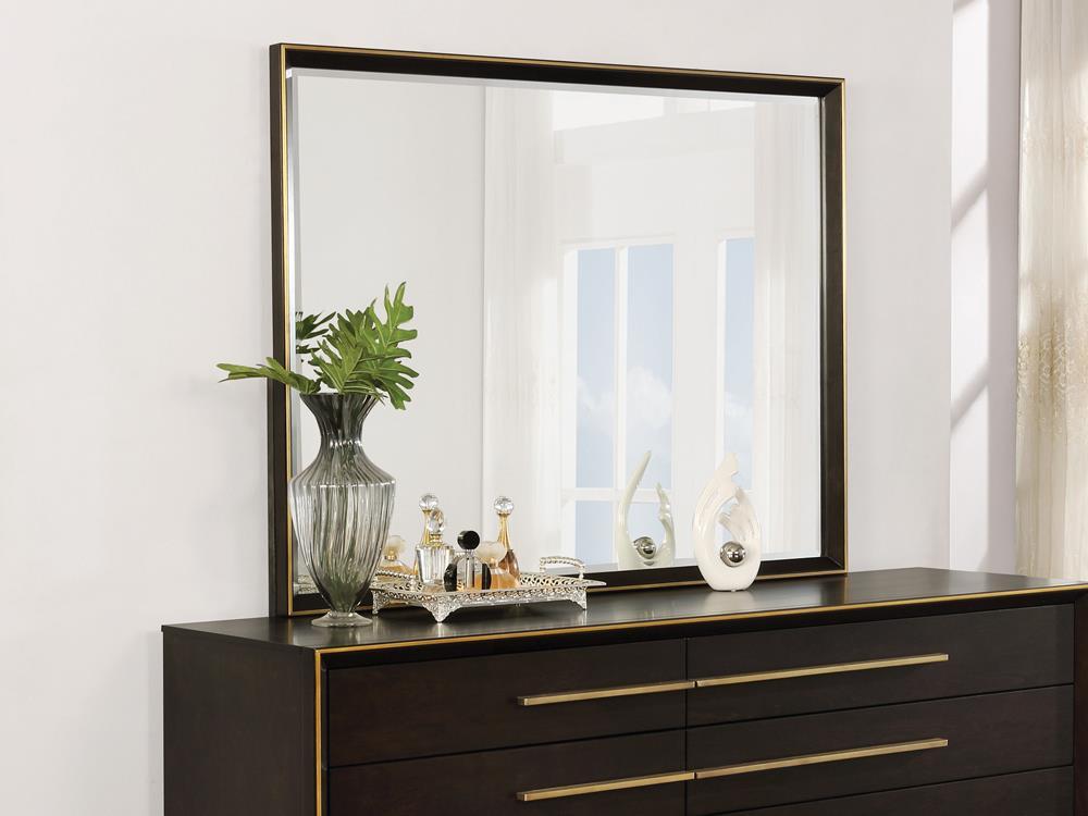 Durango Dresser Mirror Smoked Peppercorn - Half Price Furniture