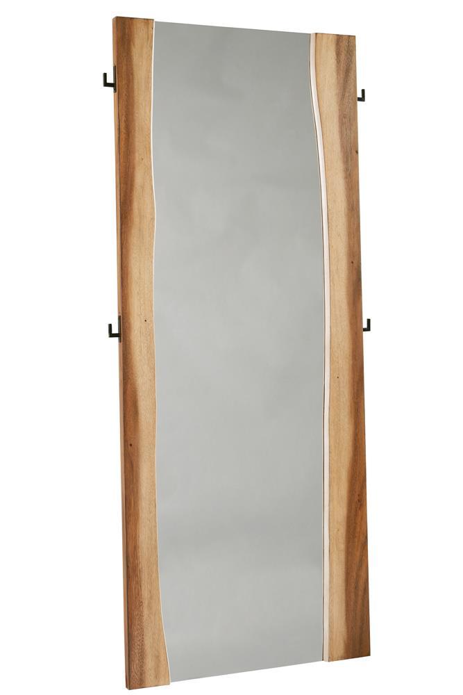 Winslow Standing Mirror Smokey Walnut and Coffee Bean - Half Price Furniture