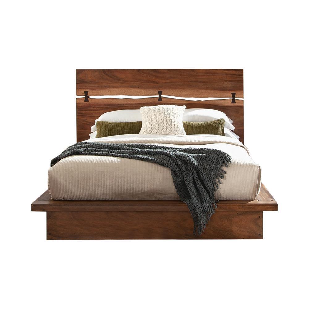 Winslow Queen Bed Smokey Walnut and Coffee Bean - Half Price Furniture