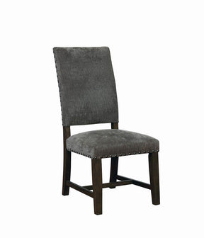 Twain Upholstered Side Chairs Warm Grey (Set of 2) - Half Price Furniture