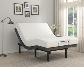 Clara Queen Adjustable Bed Base Grey and Black - Half Price Furniture