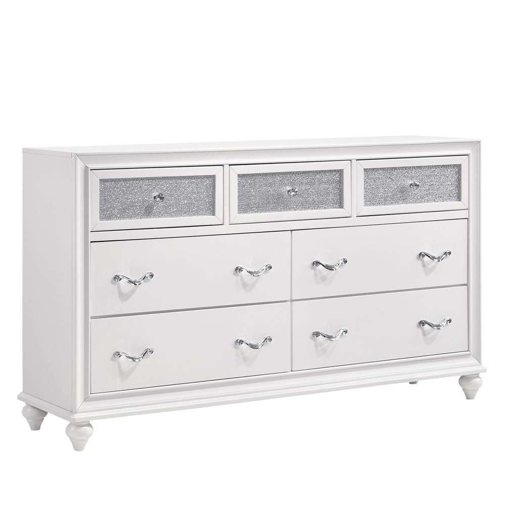 Barzini 7-drawer Dresser White - Half Price Furniture