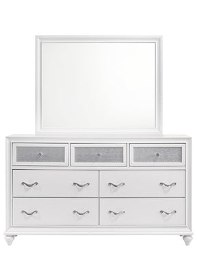 Barzini Rectangle Dresser Mirror White - Half Price Furniture