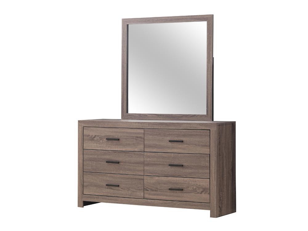 Brantford Rectangle Dresser Mirror Barrel Oak - Half Price Furniture