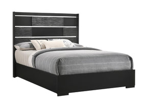 Blacktoft Queen Panel Bed Black - Half Price Furniture