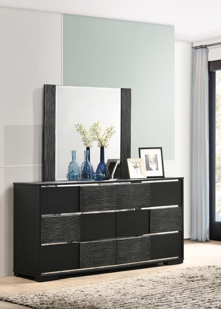 Blacktoft 6-drawer Dresser Black - Half Price Furniture