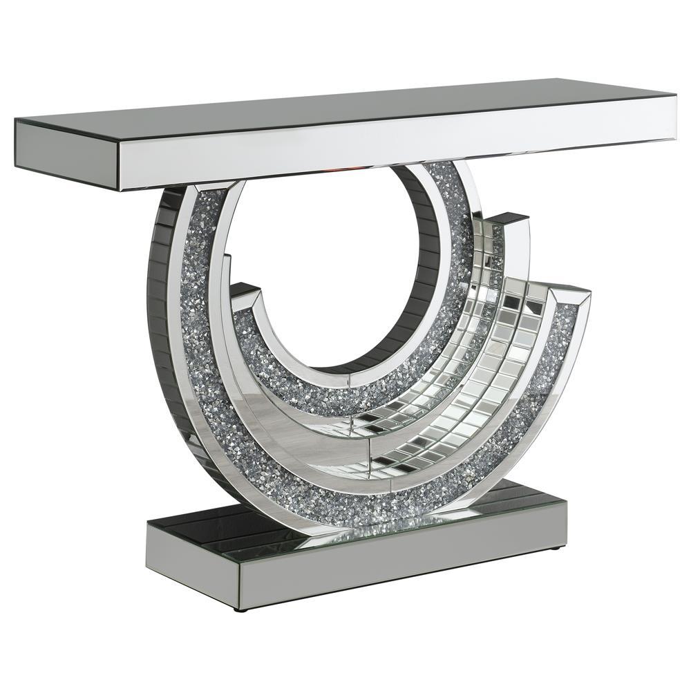 Imogen Multi-dimensional Console Table Silver - Half Price Furniture