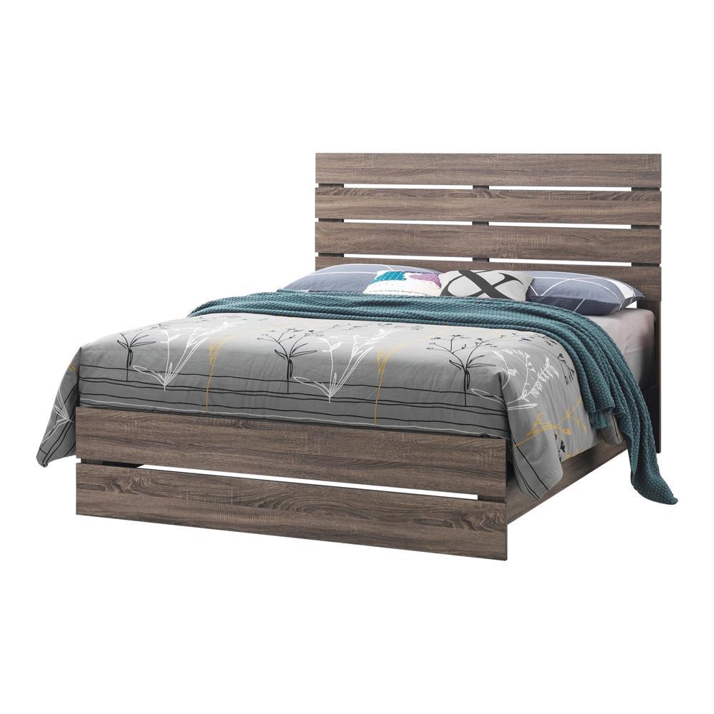 Brantford Queen Panel Bed Barrel Oak - Half Price Furniture