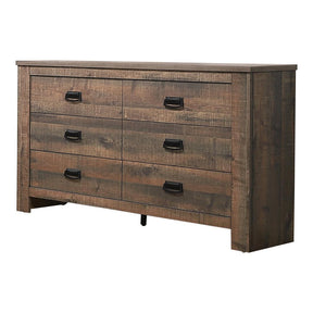 Frederick 6-drawer Dresser Weathered Oak Half Price Furniture