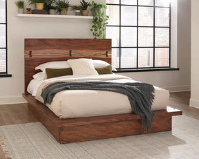 Winslow Eastern King Bed Smokey Walnut and Coffee Bean - Half Price Furniture