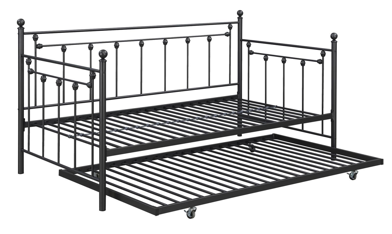 Nocus Spindle Metal Twin Daybed with Trundle - Half Price Furniture