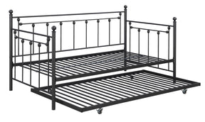 Nocus Spindle Metal Twin Daybed with Trundle - Half Price Furniture