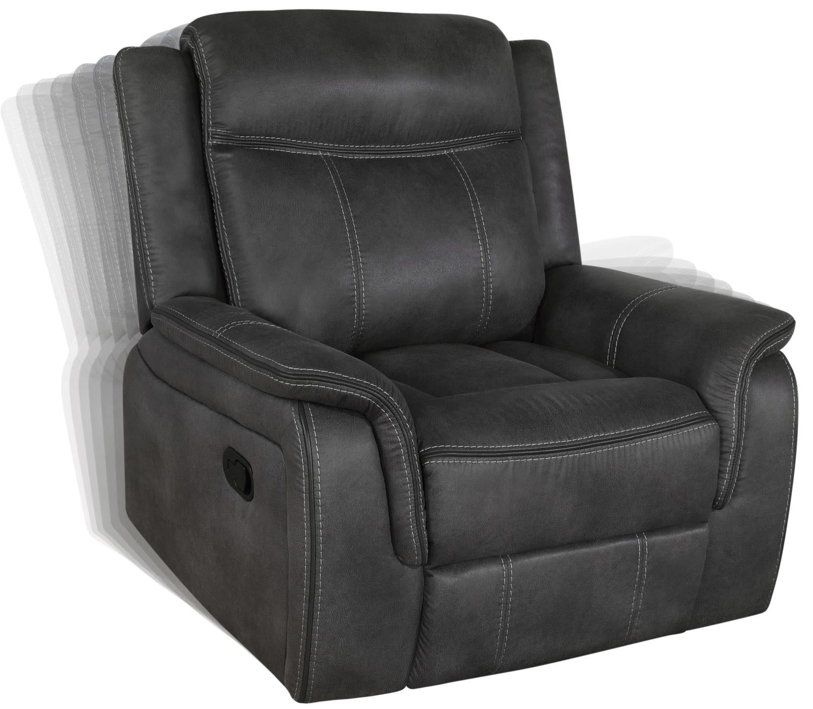 Lawrence Upholstered Tufted Back Glider Recliner - Half Price Furniture
