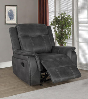 Lawrence Upholstered Tufted Back Glider Recliner - Half Price Furniture
