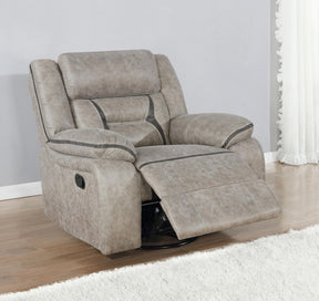 Greer Upholstered Tufted Back Glider Recliner - Half Price Furniture