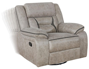 Greer Upholstered Tufted Back Glider Recliner - Half Price Furniture